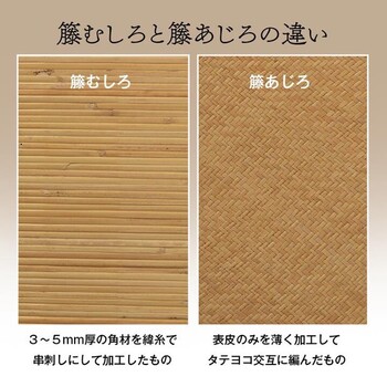 ラグ 籐 ラグ カーペット 江戸間6畳(約261×352cm) 自然素材 ひんやり インドネシア産 むしろ ジャワ 籐 送料無料-4