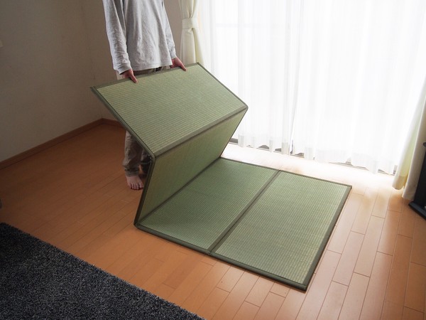 い草 4つ折り 畳マットレス 約180×200cm 鞍馬 くらま 送料無料-7