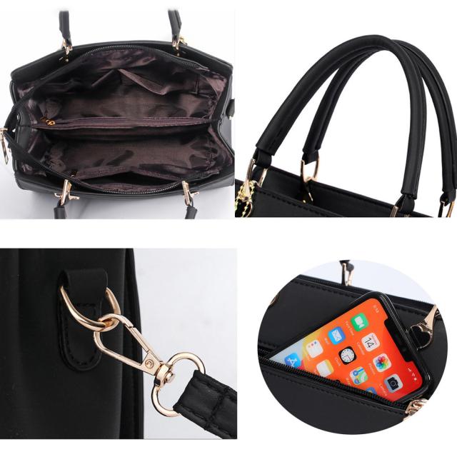 ショルダーバッグ ファーチャーム付き通勤 送料無料 即日発送-3