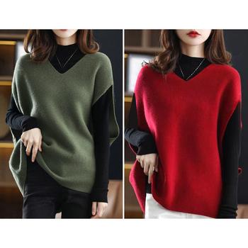 ニットベスト レディースチョッキ 重ね着 SK18416986-1303 送料無料 即日発送-6