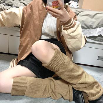 ブーツカットニットレッグウォーマーロング 送料無料 即日発送-9