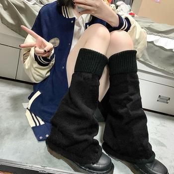 ブーツカットニットレッグウォーマーロング 送料無料 即日発送-2