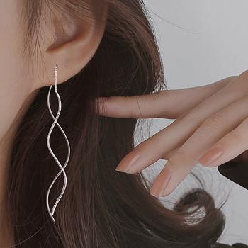 揺れるチェーンピアス ロングピアス 上品 送料無料 即日発送-5