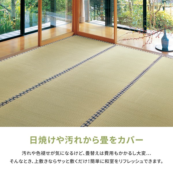 い草 上敷き 江戸間2畳 引目織 抗カビ 谷川 江戸間 36間 本間 送料無料-1