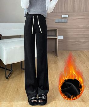 裏起毛 コーデュロイパンツ レディース冬 SK18447425-1945 送料無料 即日発送-4