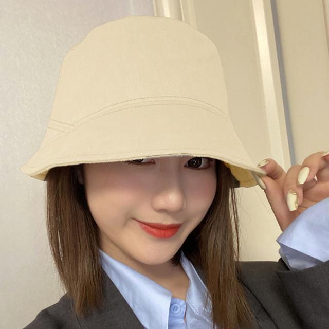 ステッチバケットハット レディース 送料無料 即日発送-4