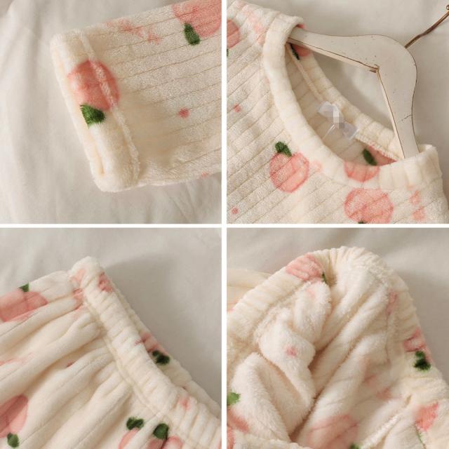 フリースパジャマ 上下レディース SK18447414-1956 送料無料 即日発送-3