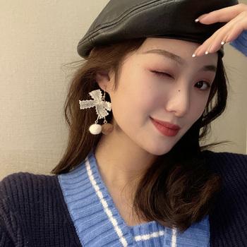 リボンピアス レディース ポンポンピアス 送料無料 即日発送-4