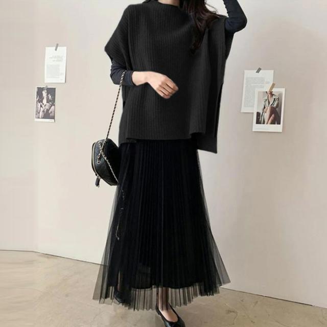 ニットベスト レディース ニットチョッキ 送料無料 即日発送-5