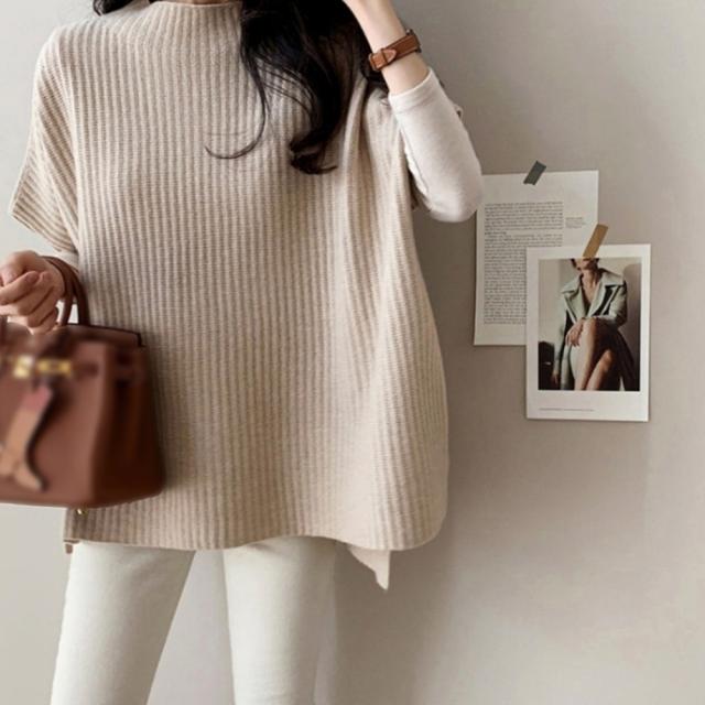 ニットベスト レディース ニットチョッキ 送料無料 即日発送-7