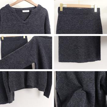 こなれ感 ニットセットアップ 上品 送料無料 即日発送-3