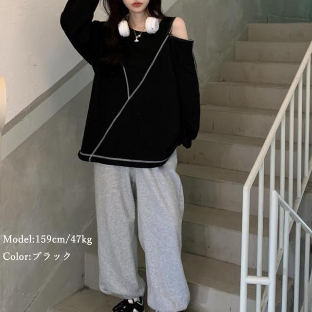 ロングTシャツ カットソー 春秋冬 無地 送料無料 即日発送-6