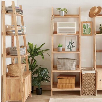 キッチン リビングでマルチに使える木製ラック NATURAL SIGNATURE オープンシェルフ 送料無料-1