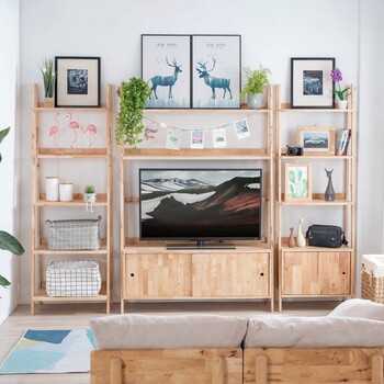 キッチン リビングでマルチに使える木製ラック NATURAL SIGNATURE オープンシェルフ 送料無料-2