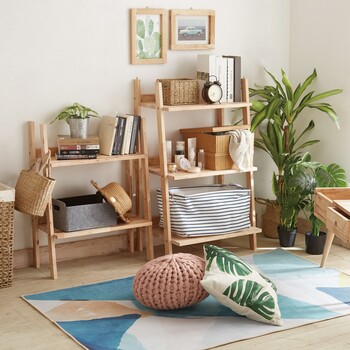 キッチン リビングでマルチに使える木製ラック NATURAL SIGNATURE オープンシェルフ 送料無料-4