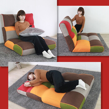 ソファー アクセントになるパッチワークソファ 1人掛け カラー 送料無料-2