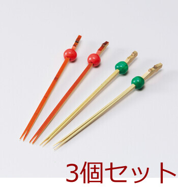 和食器 南天松葉串 50本入 5.5cm 茶 青 8cm 茶 青 3セット 送料無料-1