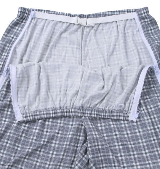 大きいサイズ ハナサンテラス ワンタッチテープサイド全開ファスナーパンツパジャマ 3L 4L 5L 6L 7L 8L MC923202-22605 ラッピング可 送料無料 即日発送-4