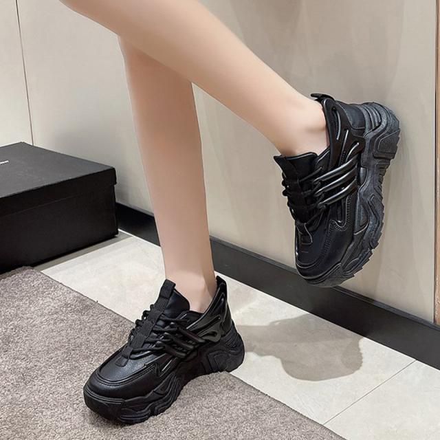 スニーカー ダッドスニーカー 厚底 レディース 送料無料 即日発送-3