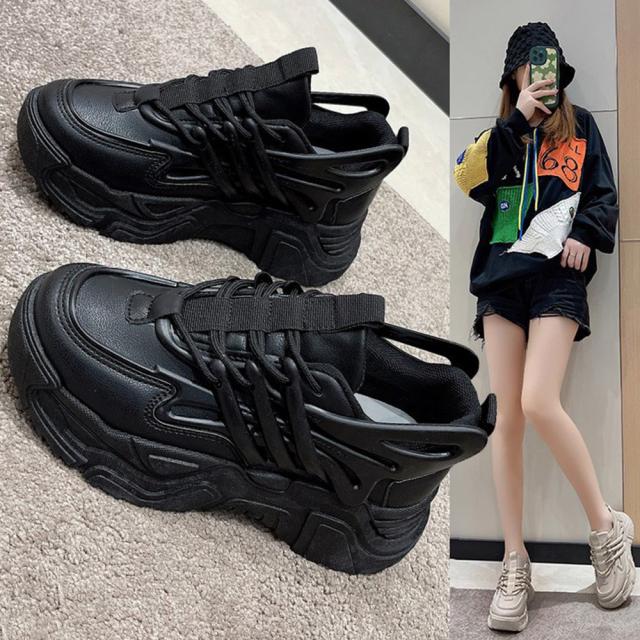 スニーカー ダッドスニーカー 厚底 レディース 送料無料 即日発送-4