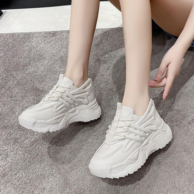 スニーカー ダッドスニーカー 厚底 レディース 送料無料 即日発送-6