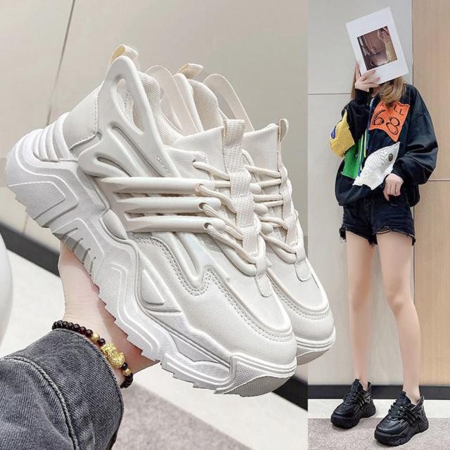 スニーカー ダッドスニーカー 厚底 レディース 送料無料 即日発送-7