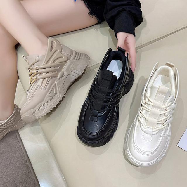 スニーカー ダッドスニーカー 厚底 レディース 送料無料 即日発送-8