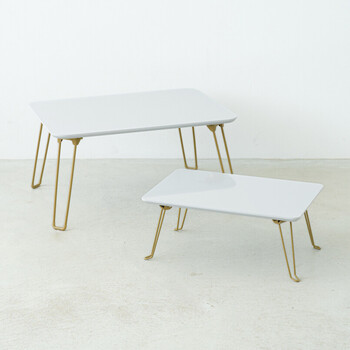 ニーナ 幅45折りたたみテーブル 机 ローテーブル ミニサイズ パステル 折れ脚 インテリア 送料無料-16