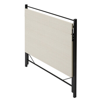 棚付折りたたみワークデスク ロータイプ 幅80cm テーブル 机 木目 テレワーク PCデスク 送料無料-1