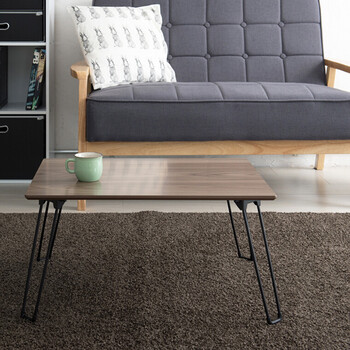 カームテーブル 幅60cm 机 木製 折り畳み ローテーブル ナチュラル ミニ コンパクト 北欧 送料無料-4