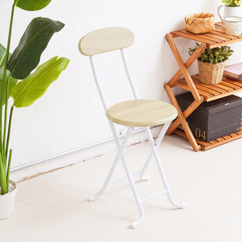 大人モダンな木目折り畳みチェア ヴィンテージチェア 北欧風 イス 椅子 スリム パイプイス レトロ 完成品 送料無料-2