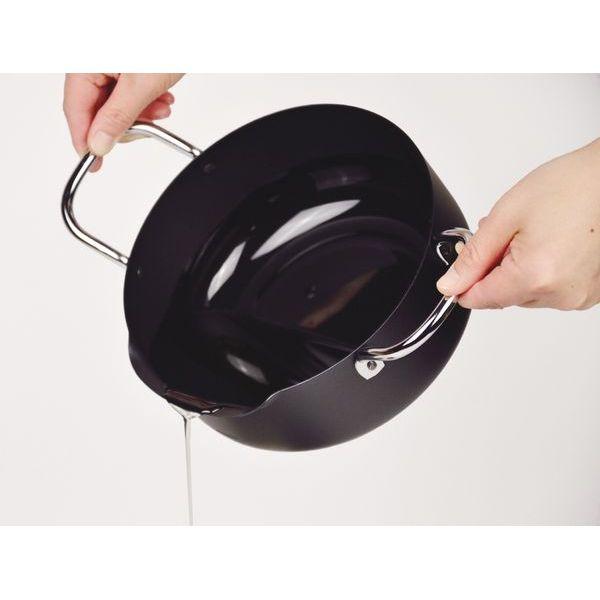 メイドインジャパン鉄製注ぎやすい温度計付天ぷら鍋20cm 送料無料 即日発送-2