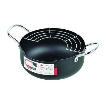 メイドインジャパン鉄製注ぎやすい天ぷら鍋22cm 送料無料 即日発送-0