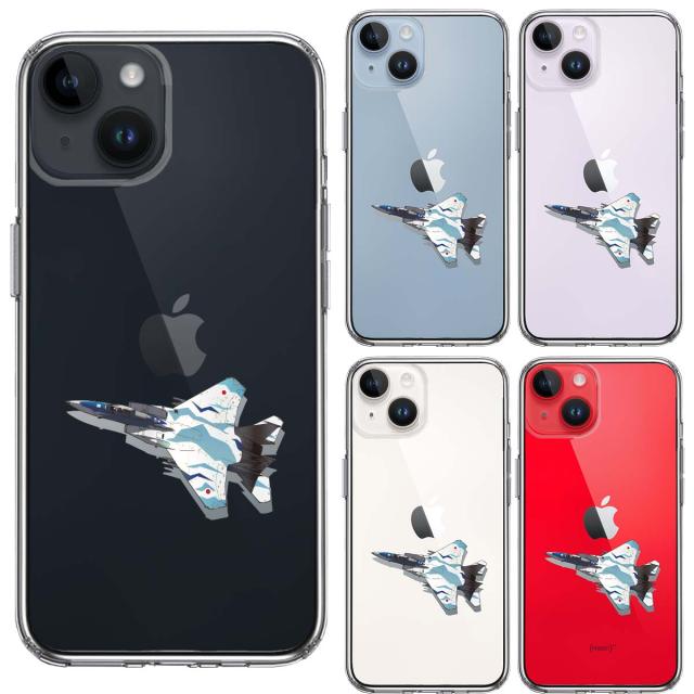 iPhone14 ケース クリア 航空自衛隊 F 15J アグレッサー4 スマホケース 側面ソフト 背面ハード ハイブリッド 送料無料-1