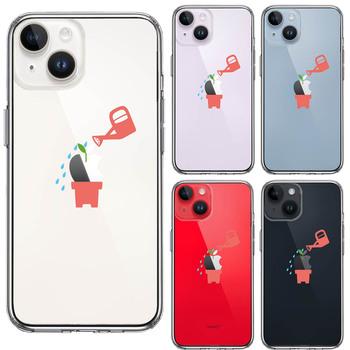 iPhone14 ケース クリア 新芽 スマホケース 側面ソフト 背面ハード ハイブリッド 送料無料-1