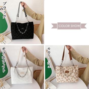 トートバッグ 花柄 スクエアトートバッグ レディース 送料無料 即日発送-1