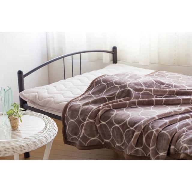 グランフランセヌーベル ハイソフトマイヤー毛布 GFN8106IV アイボリー 送料無料-1