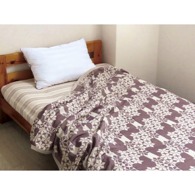 和ガーゼ 泉州産 やわらか重ね織り 4重 ガーゼ毛布2P GK17201 送料無料-1