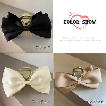 ビッグリボン ヘアクリップ レディース春 送料無料 即日発送-1