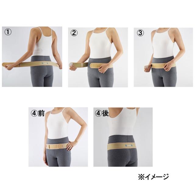 皮膚感覚 腰naossサポーター ブラック M L 送料無料-5