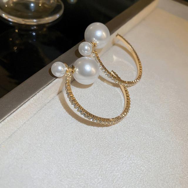 フープピアス キラキラ 派手大ぶりピアス 送料無料 即日発送-1