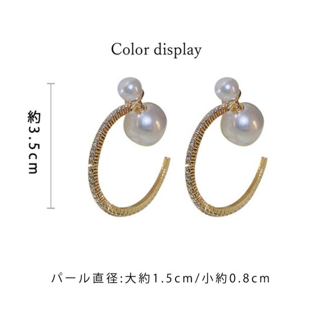 フープピアス キラキラ 派手大ぶりピアス 送料無料 即日発送-2