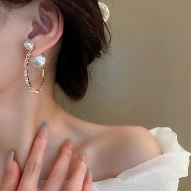 フープピアス キラキラ 派手大ぶりピアス 送料無料 即日発送-3