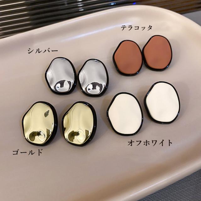 サークルプレートピアス レディースレトロ 送料無料 即日発送-1