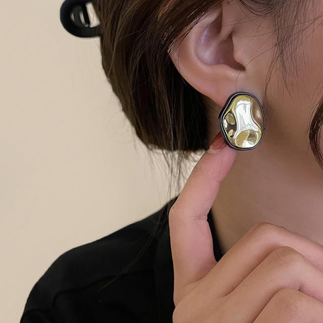 サークルプレートピアス レディースレトロ 送料無料 即日発送-3