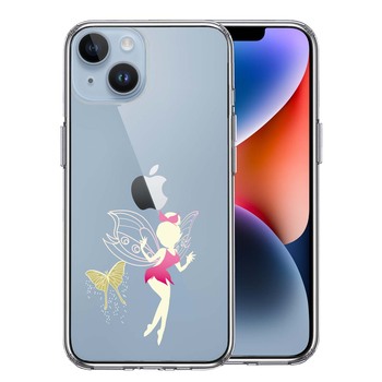 iPhone14Plus ケース クリアピーターパン 妖精 3 スマホケース 側面ソフト 背面ハード ハイブリッド 送料無料-0