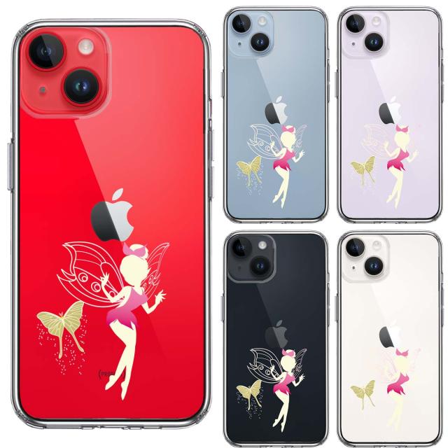 iPhone14Plus ケース クリアピーターパン 妖精 3 スマホケース 側面ソフト 背面ハード ハイブリッド 送料無料-1