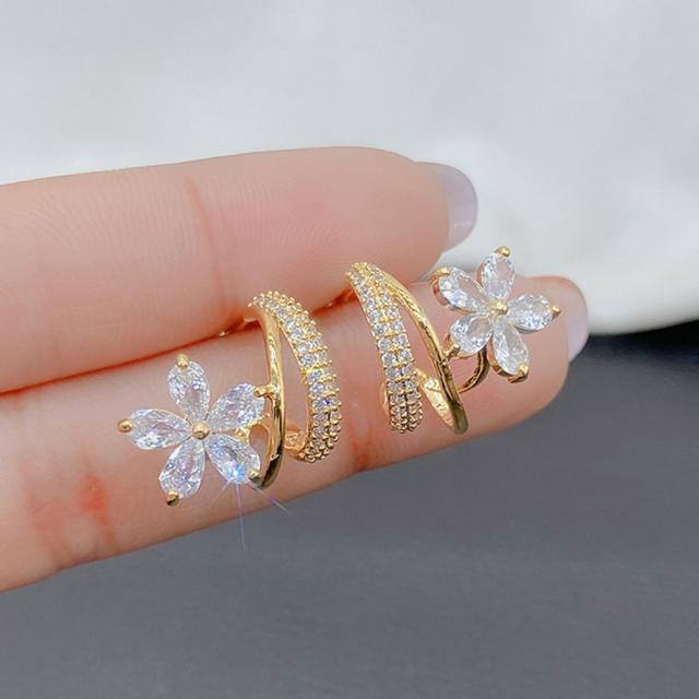 ピアス 花モチーフ レディース きらきら 送料無料 即日発送-8