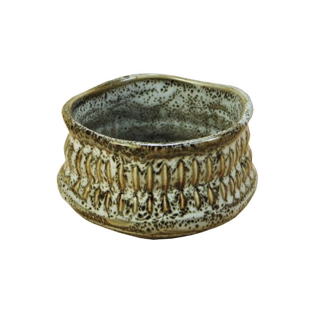 削ぎ目 姫抹茶碗 ゆず白 シルバー ゆず赤 日本製 美濃焼 送料無料-3