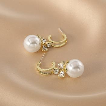 ピアス 揺れる パールリボンピアス 送料無料 即日発送-8